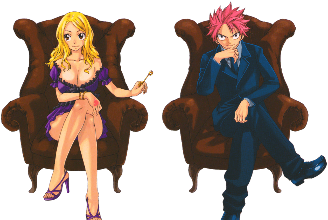 Lucy Heartfilia And Natsu Dragneel 51244 Infovisual - Lucy Heartfilia Và Natsu Dragneel (1368x855), Png Download