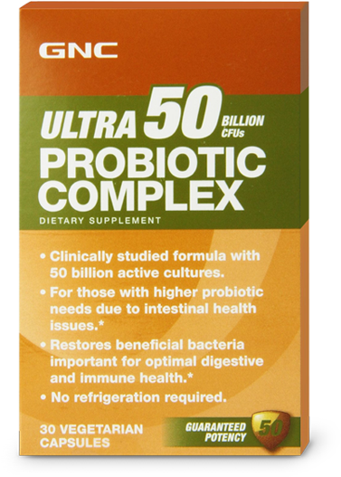 Gnc Ultra 50 Billion Cfus Probiotic Complex - Gnc Probiotics (600x600), Png Download