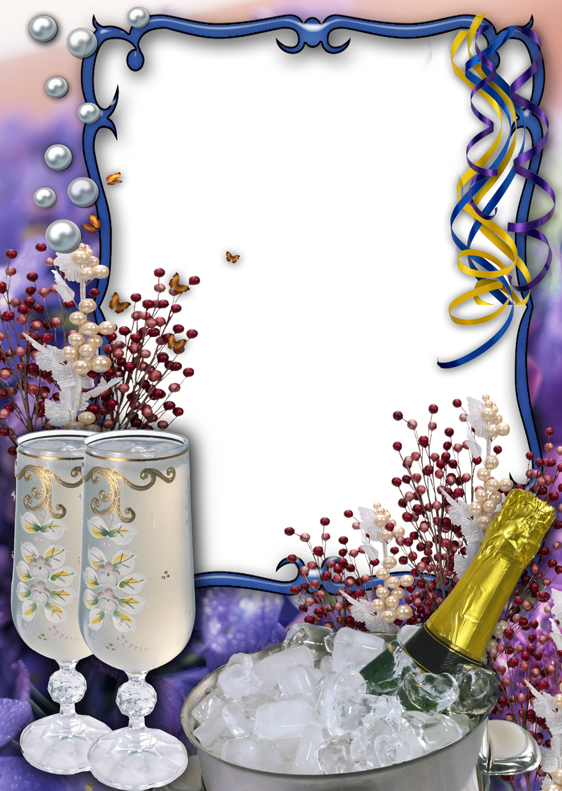 Celebracion Wedding Borders, Birthday Frames, Wedding - Christmas Card (1136x1600), Png Download