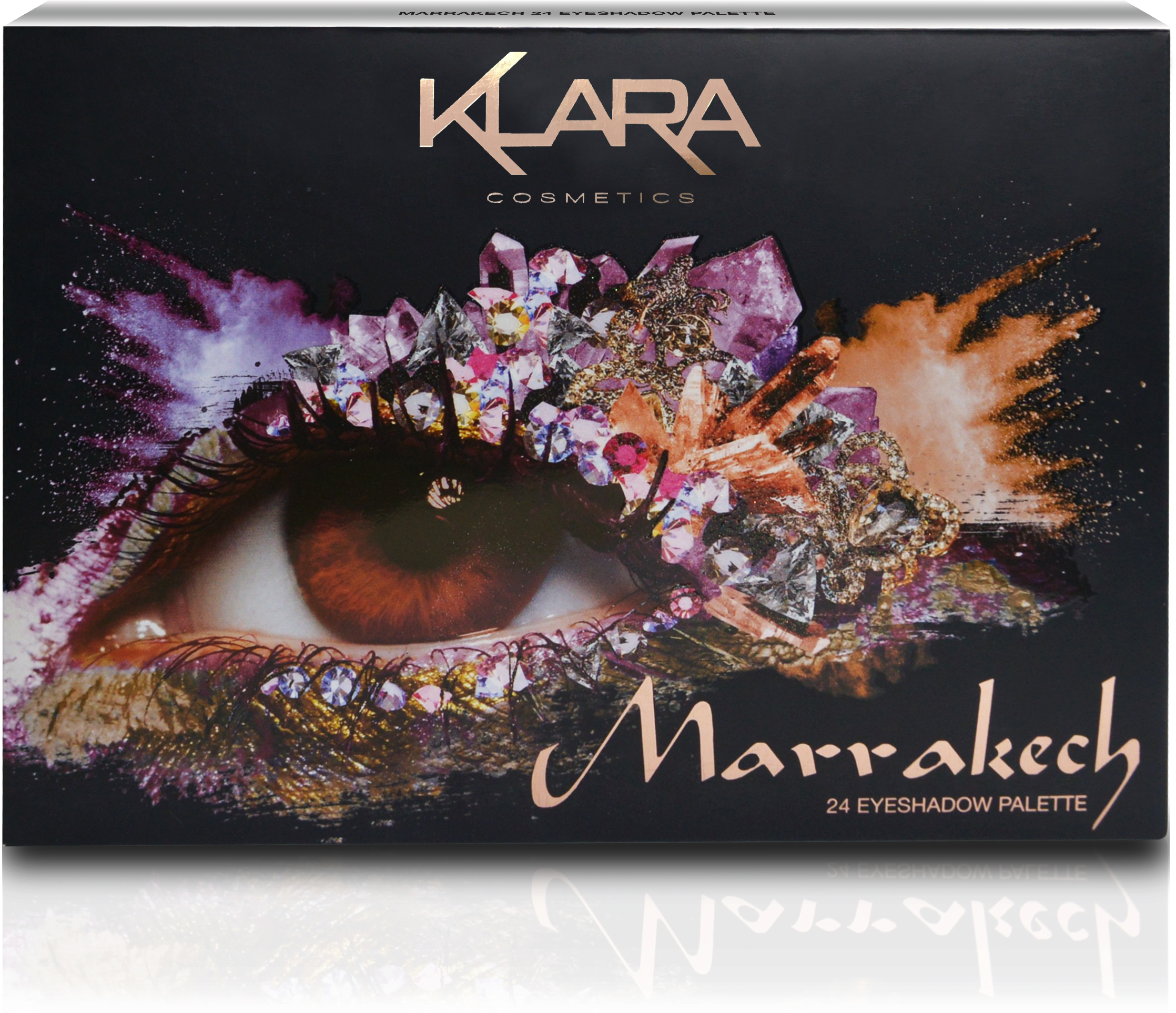 Eyeshadow 24 Shades Box Marrakech (2454x2102), Png Download