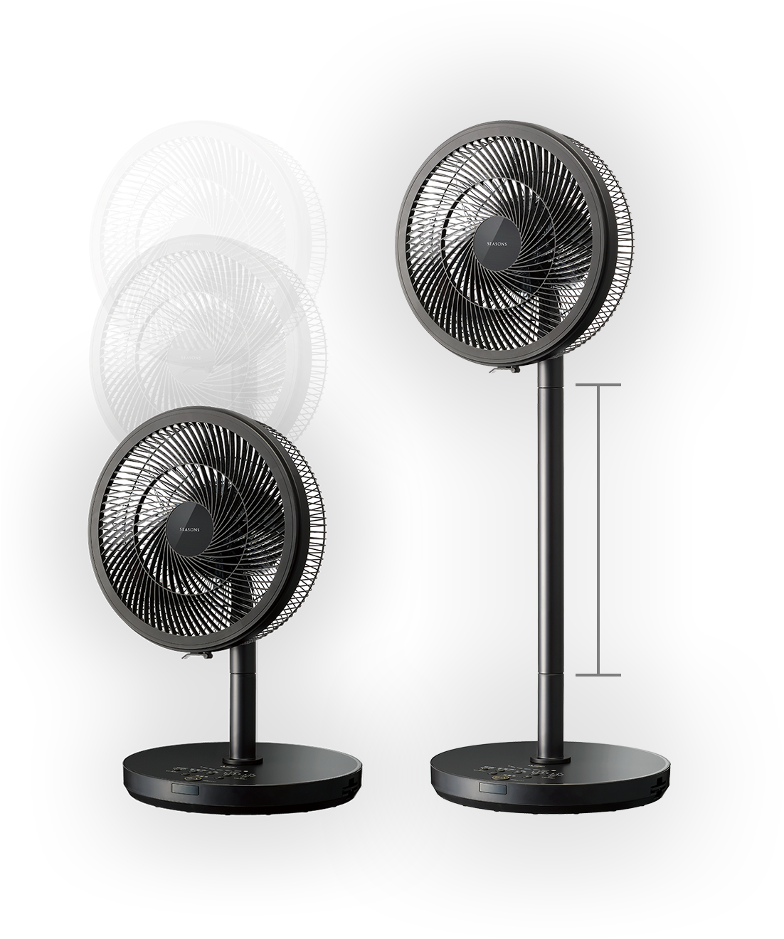 Looks Smart With Extendable Pole - Mechanical Fan (1280x1319), Png Download