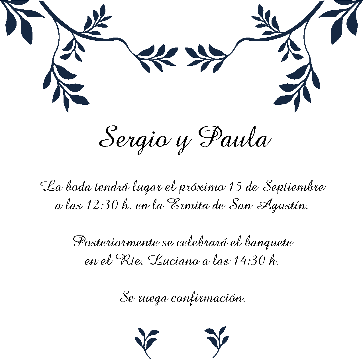 Invitación - Calligraphy (1500x1912), Png Download