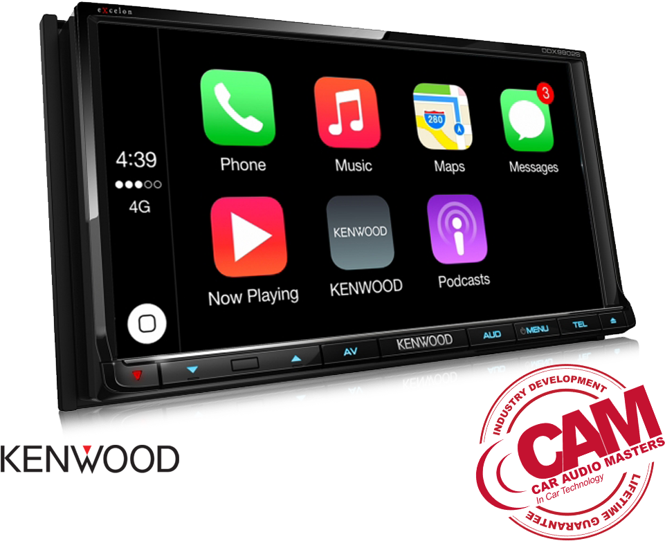 Kenwood Dmx7017bts Multi Media Car Av Receiver - Pioneer Avh 5000 Dab (960x960), Png Download