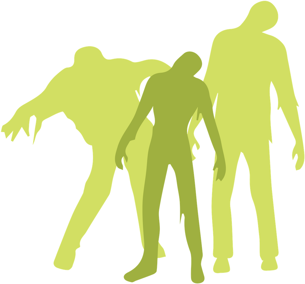 From 6pm To 11pm, Make Your Way Through The Woods And - Zombie Silhouette (1080x1080), Png Download