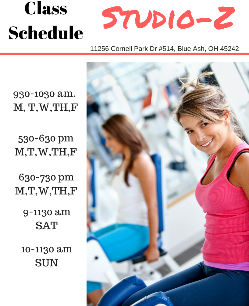 Zumba At Studio-z - Pilates (816x1056), Png Download