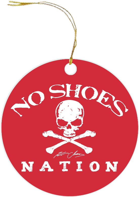 No Shoes Nation Red Glass Ornament - Earrings (800x800), Png Download