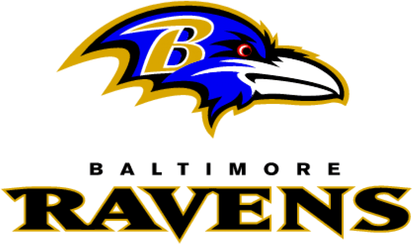 Download Baltimore Ravens Logo Sideview Png Images - Baltimore Ravens Team Logo (850x502), Png Download
