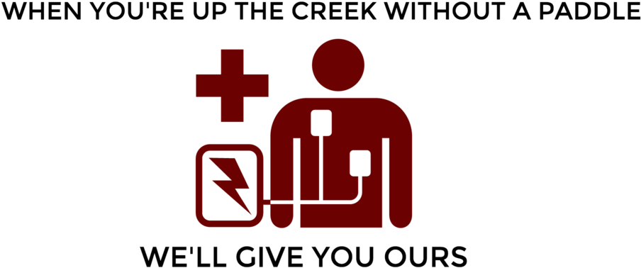 When You're Up The Creek Without A Paddle-logo (1000x490), Png Download