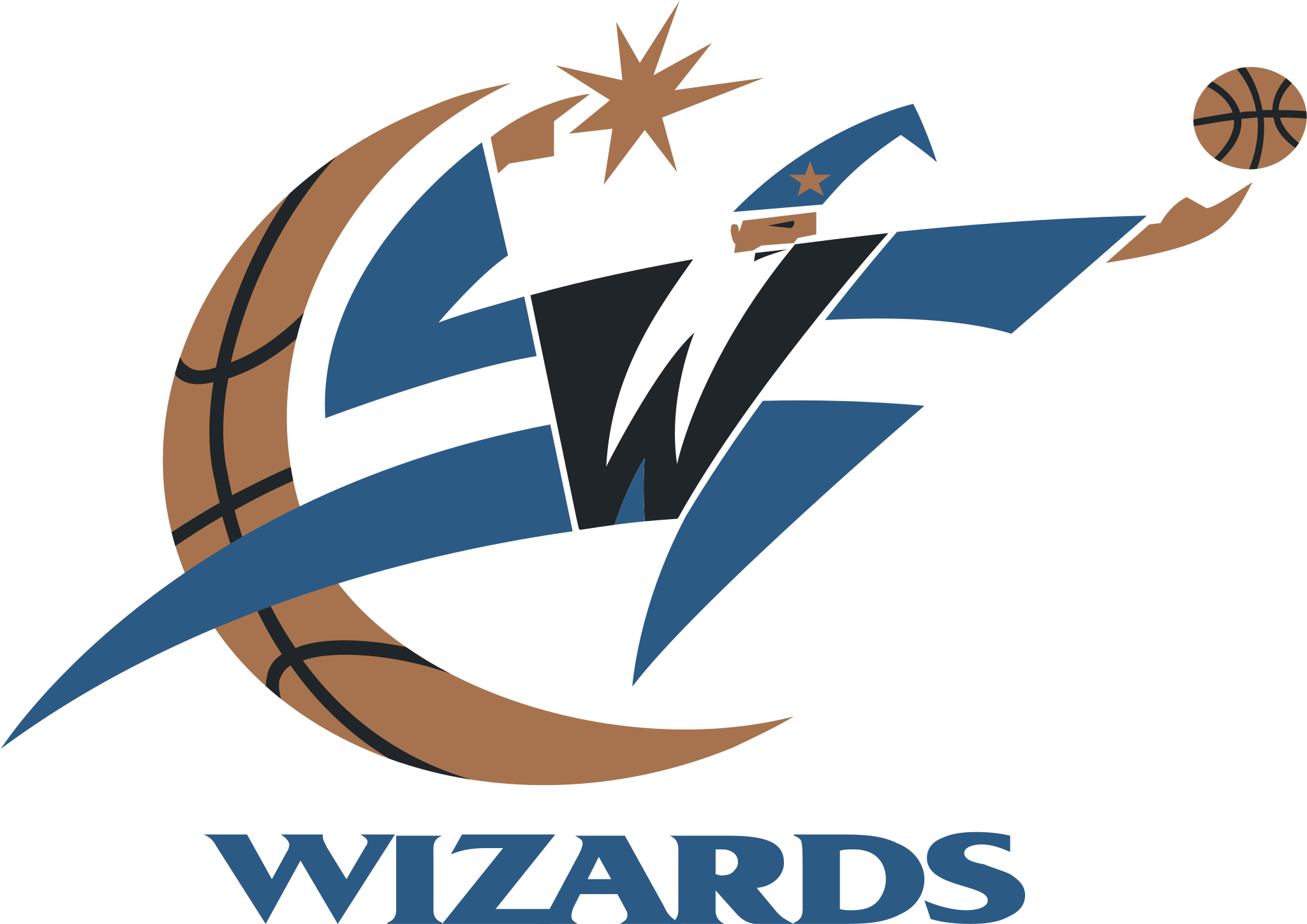 Wizards Logo - Washington Wizards Original Logo (2400x2400), Png Download