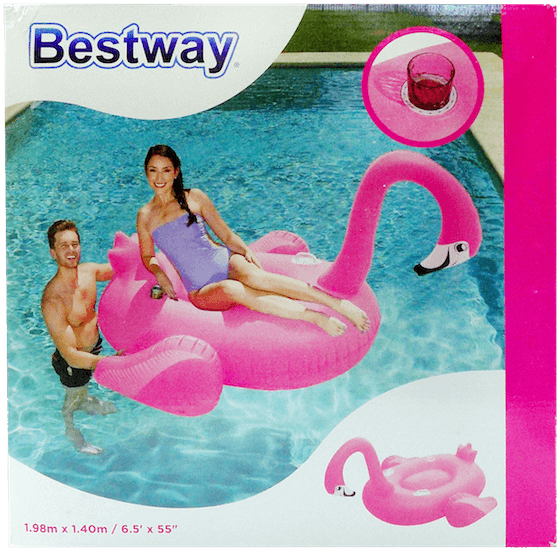 Pelican Rider Float - Swim Ring (595x590), Png Download