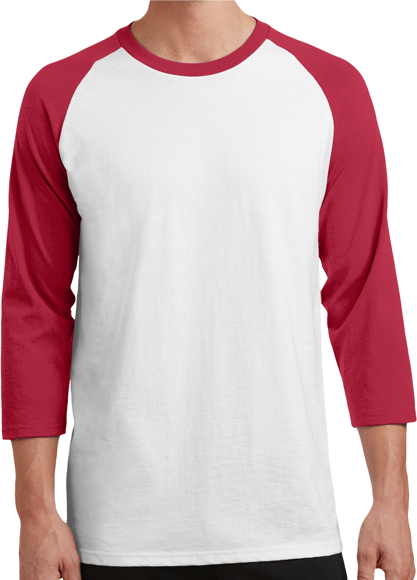 Merry Grinchmas Christmas Funny Ugly Christmas Sweater - Port & Company Men's Pc55rs 3/4-sleeve Raglan T-shirt (1950x1950), Png Download