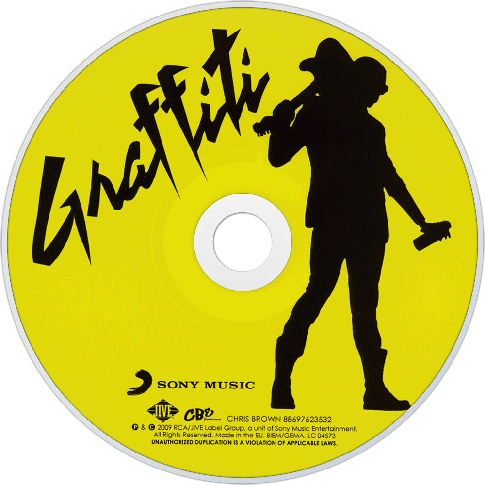 Chris Brown Graffiti Cd Disc Image - Chris Brown Graffiti Cd (1000x1000), Png Download