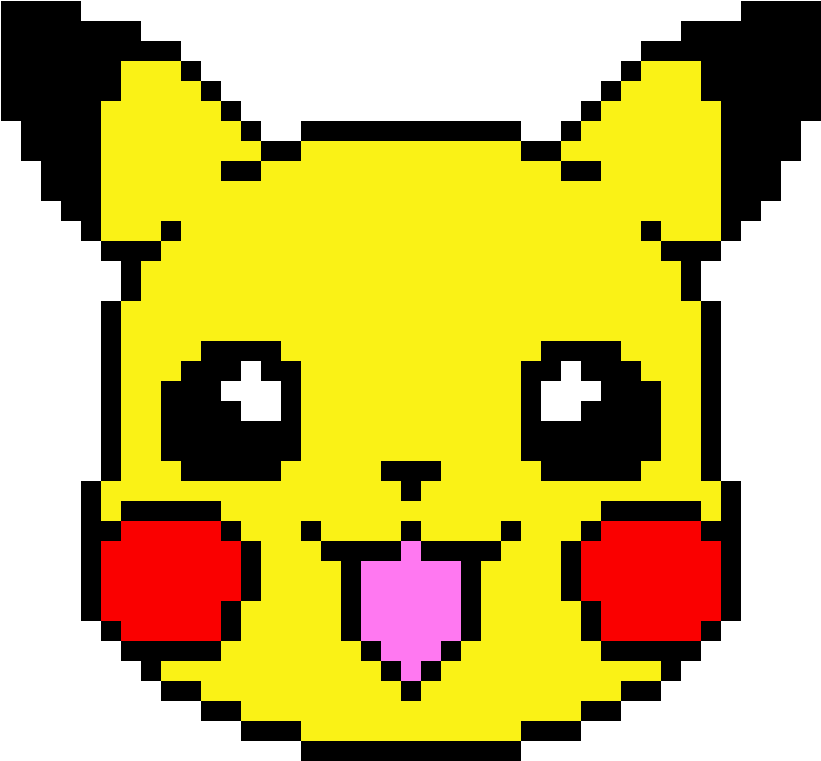 Pikachu - Pixel Art Cute Pikachu (860x800), Png Download