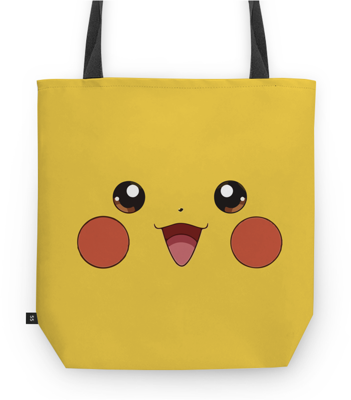 Bolsa Pikachu Face De Vivi Saccna - Tote Bag Design Drawing (800x800), Png Download