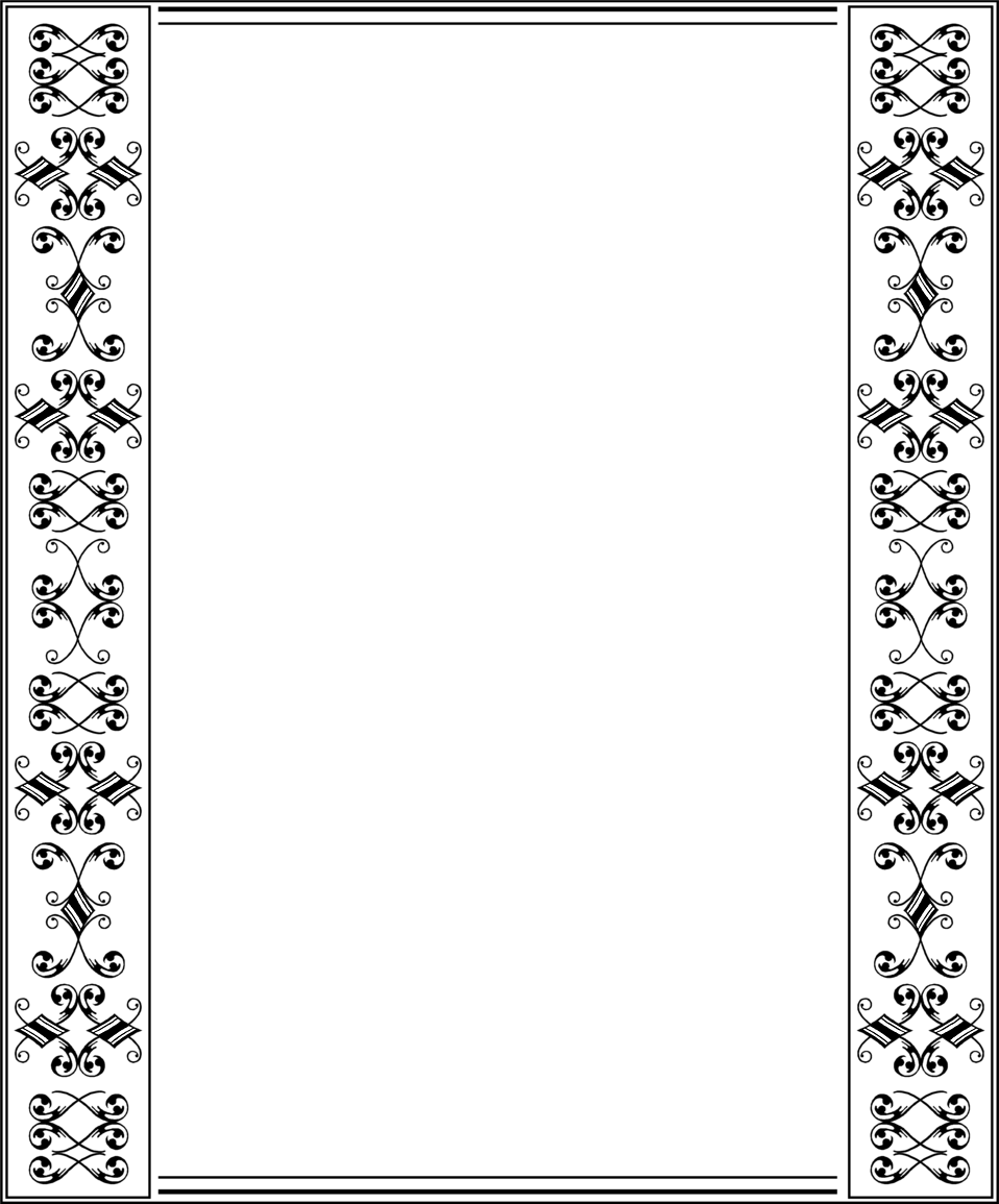 Decorative Border Clip Art - Circle (958x1155), Png Download