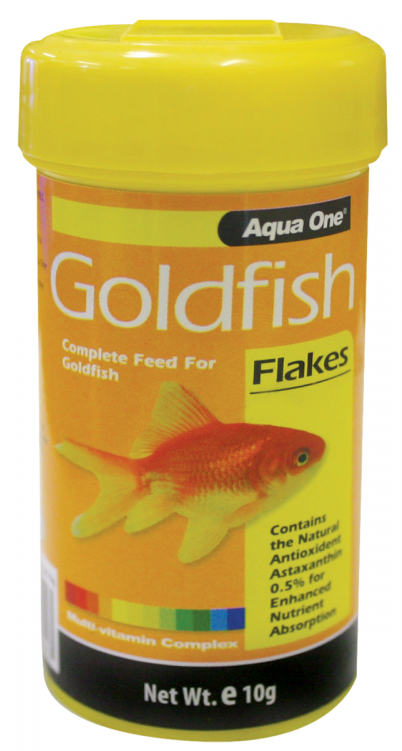 Aquaone Goldfish Flake 10g - Trout (750x750), Png Download