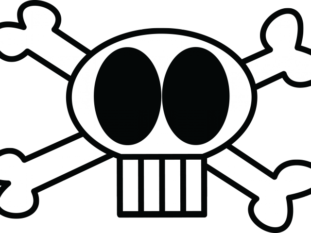 Danger Clipart Pirate Skull - Skull And Crossbones (640x480), Png Download