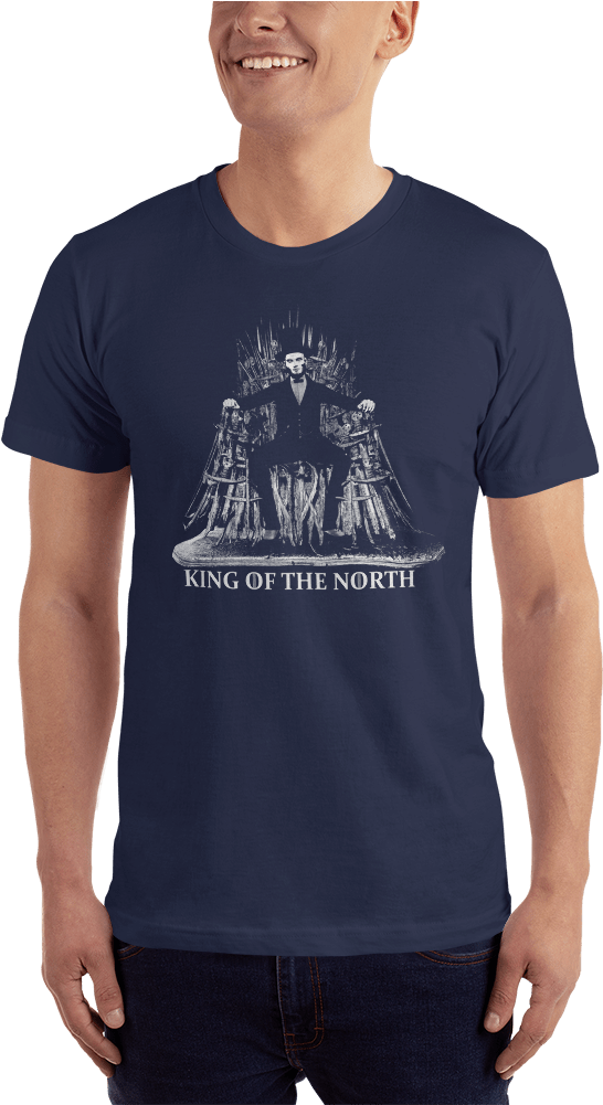 Lincoln On The Throne King Of The North - Shirt (1000x1000), Png Download
