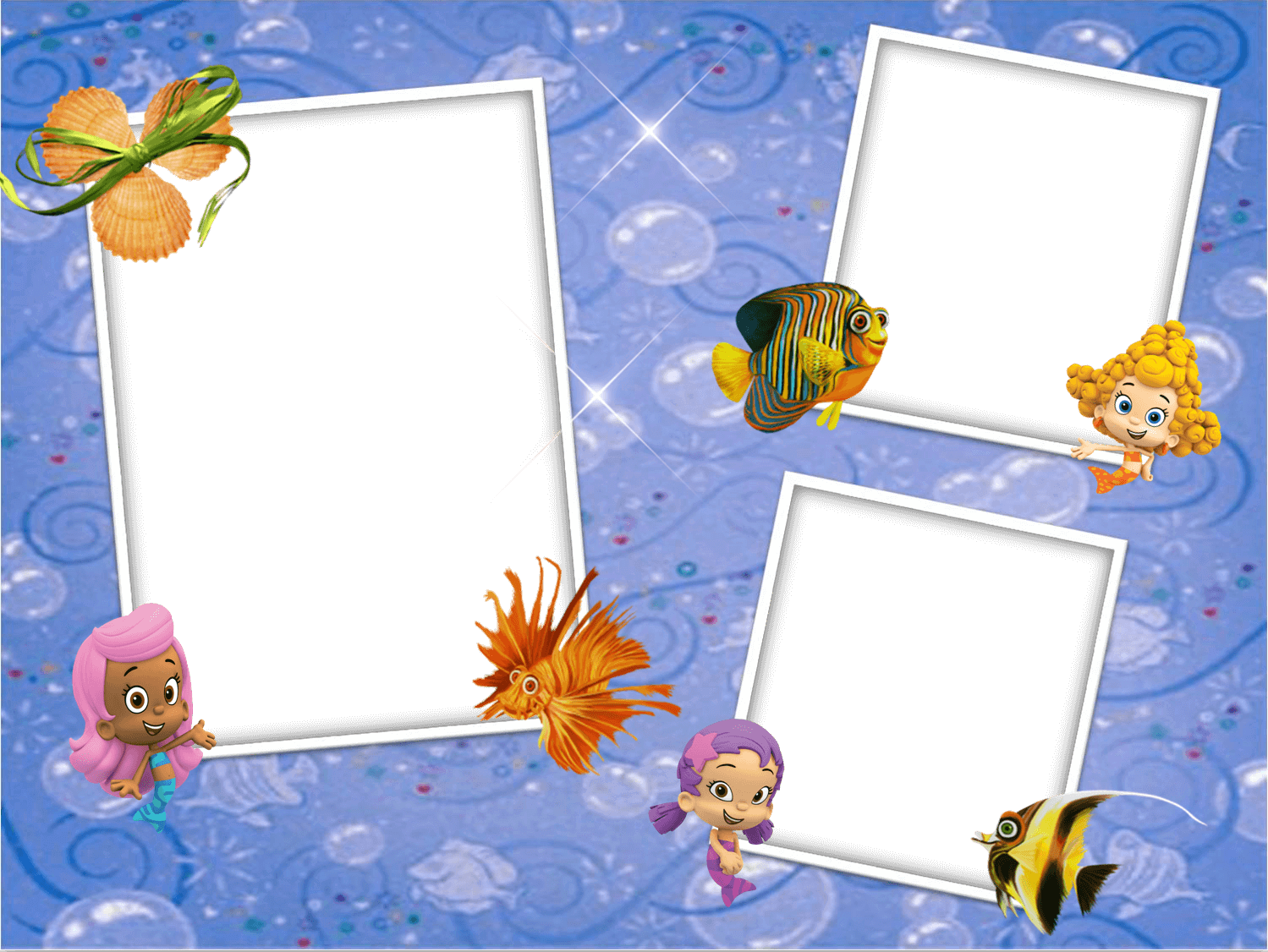Marco Foto Bubble Guppies Nenas - Bubble Guppies (1499x1126), Png Download