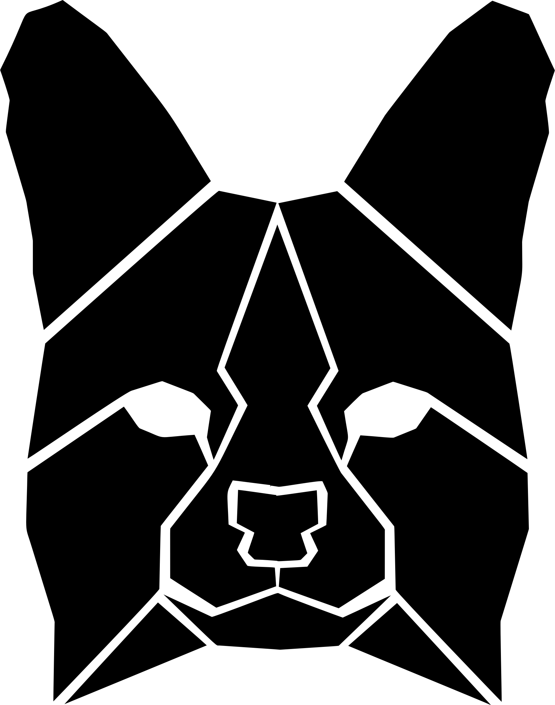 This Free Icons Png Design Of Cerval Head Silhouette (1806x2292), Png Download