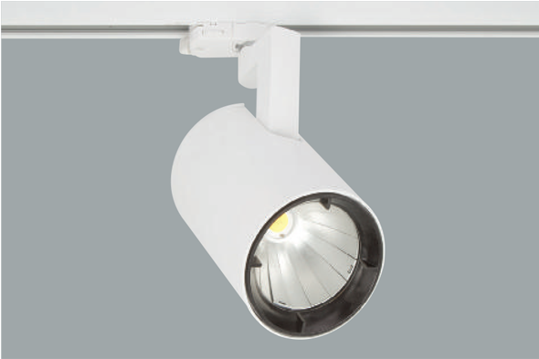 A White Led Spotlights With Grey Background - Ceiling Fixture (589x589), Png Download