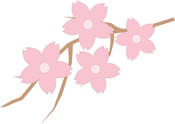Sakura - Tree - Season Illustration - Free - Artificial Flower (640x480), Png Download