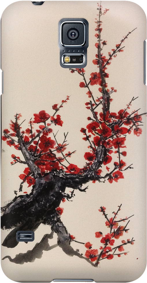Sakura Cell Phone Case By Meimei Tran - Iphone (1024x1024), Png Download