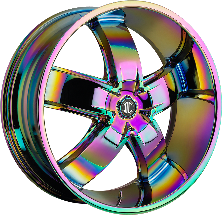 2 Crave No 18 In Their New Rainbow Finish - Rainbow Rims (1000x1000), Png Download