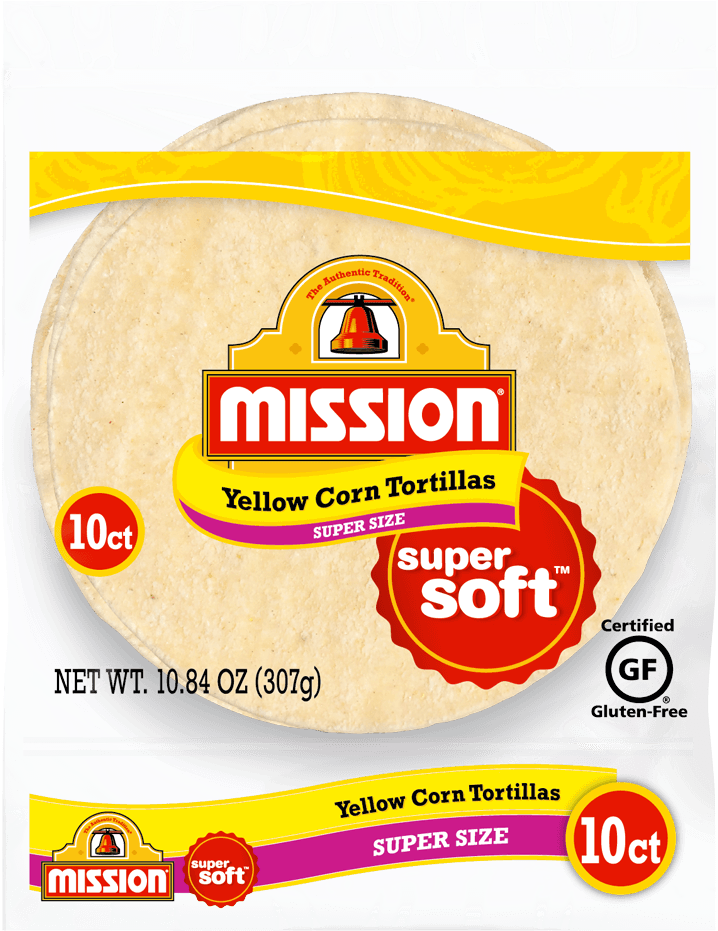 Super Size Yellow Corn Tortillas - Mission Tortilla Chips (880x940), Png Download