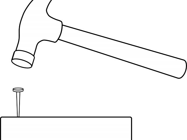 Nail Clipart Claw Hammer - Brush (640x480), Png Download