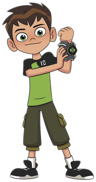 Posted By Kaylor Blakley At - Cartoon Character Ben 10 (506x800), Png Download
