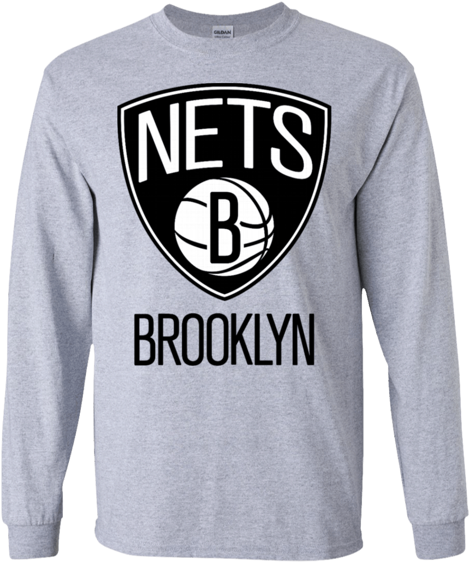 Brooklyn Nets Ls T-shirt - Long-sleeved T-shirt (1155x1155), Png Download