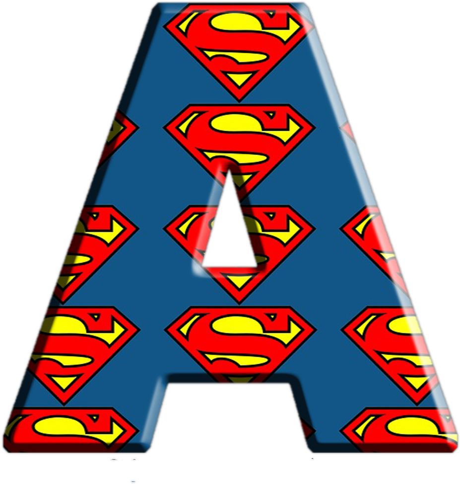 Alfabeto Decorativo Superman Png - Superman (1000x1000), Png Download