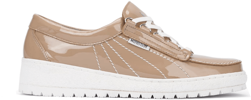 Mephisto Originals Lady Camel Sneaker - Walking Shoe (900x402), Png Download