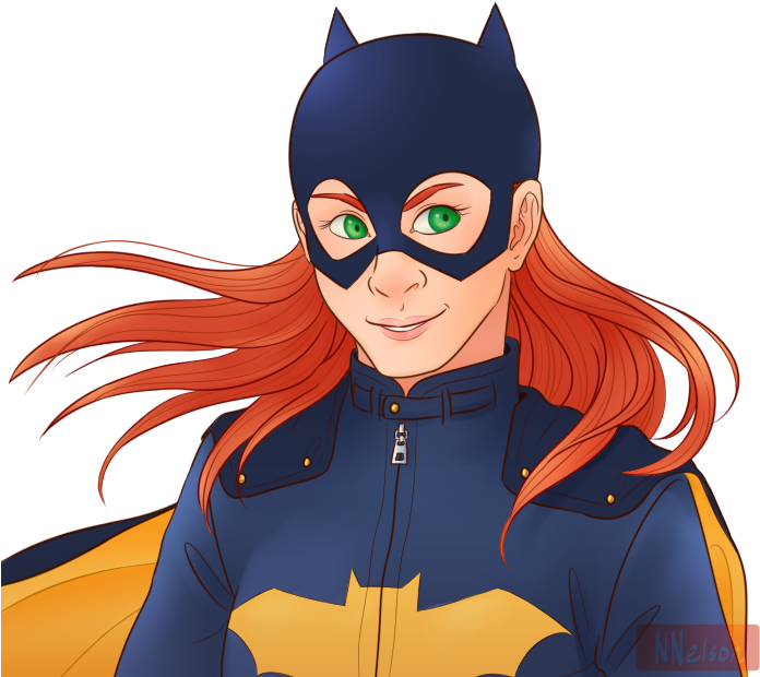 Commission - Batgirl - Cartoon (700x685), Png Download