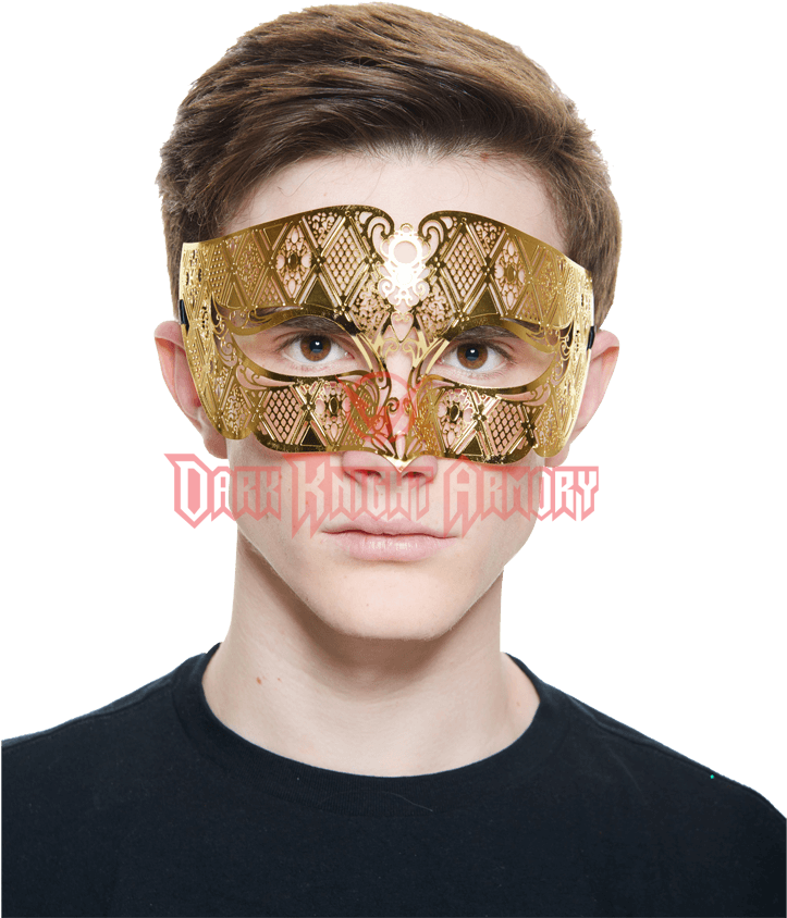Gold Filigree Ka From Dark Knight Armoury - Mask (850x850), Png Download
