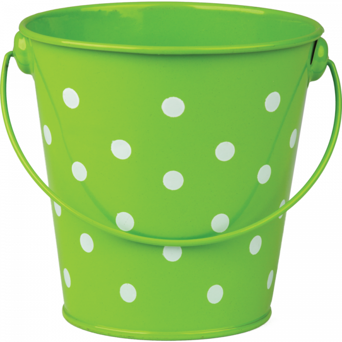 Lime Polka Dots Bucket - Polka Dot (700x700), Png Download