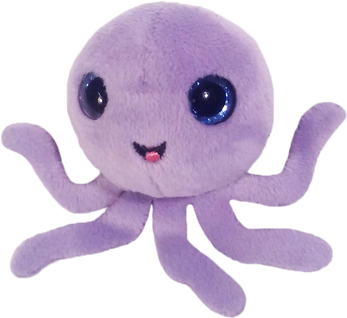 Squiggle The Octopus Surprizamals Series - Stuffed Toy (900x900), Png Download