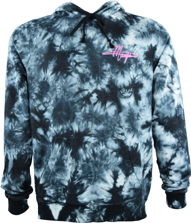 Black Tie Dye Sweatshirt - Mikey Manfs Merch (658x761), Png Download