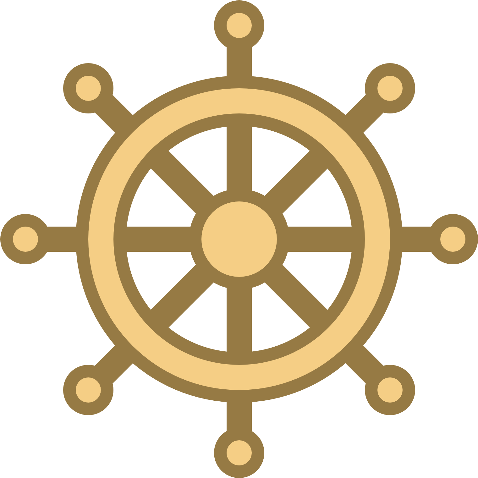 6 Kb, V - Ship Wheel (1600x1600), Png Download
