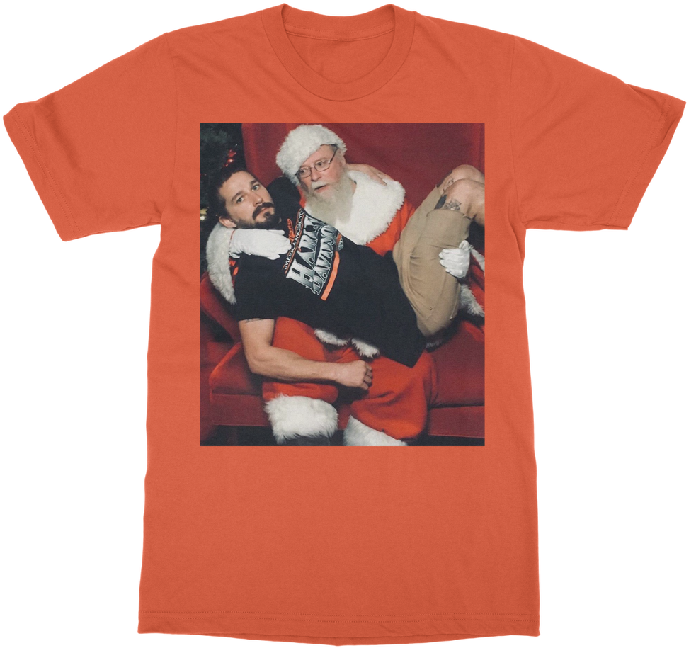 Shia Labeouf With Santa ﻿classic Adult T-shirt - Ate My Taco Shirt (1024x1024), Png Download
