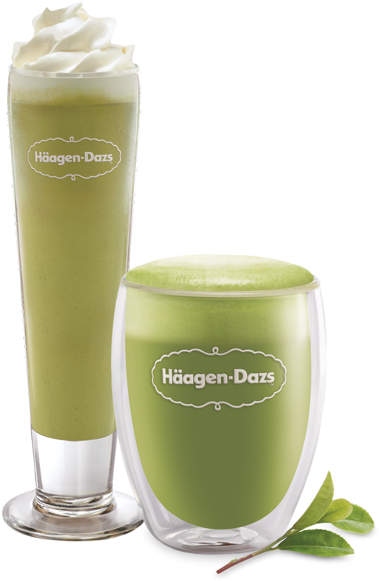 Iced Green Tea Latte & Coffee - Ice Cream Sodas (1574x2048), Png Download