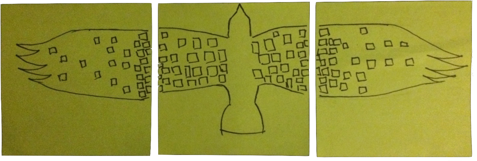 You Are The Wind Beneath My Post-its - Drawing (1600x544), Png Download