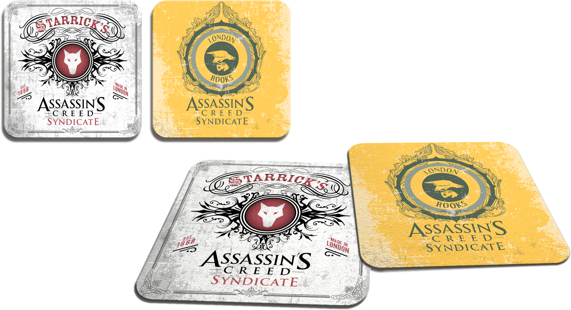 Ac-themed Coasters - - Label (1920x1080), Png Download