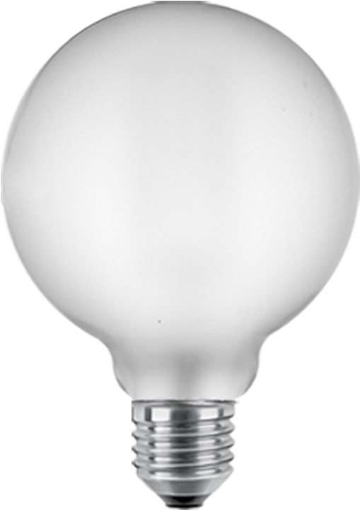 Bright White - Incandescent Light Bulb (1000x1559), Png Download