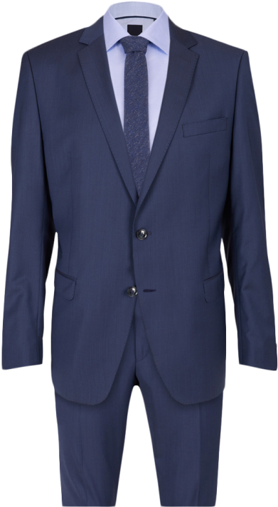 Bugatti Herren Anzug Baukasten Slim Fit Uni Blau - Anzug Bugatti (540x720), Png Download