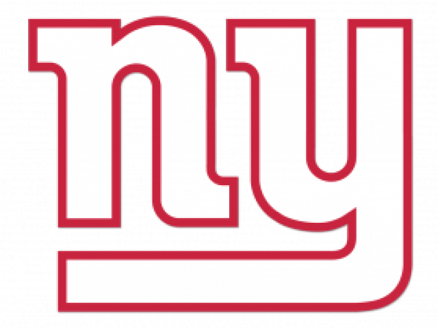 New York Giants Clipart Pink - Ny Giants Logo White (640x480), Png Download