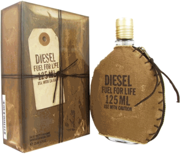 Diesel Fuel For Life 125ml Edt - Perfume Diesel Fuel For Life (600x536), Png Download