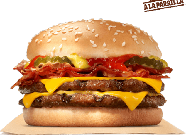 Dr Pepper Clipart Burger King - Burger King Double Bacon (640x480), Png Download