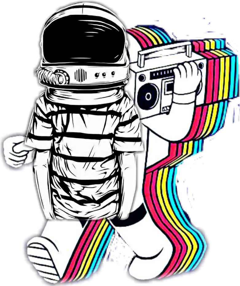 Spaceman Sticker - Space Boy (1024x1024), Png Download